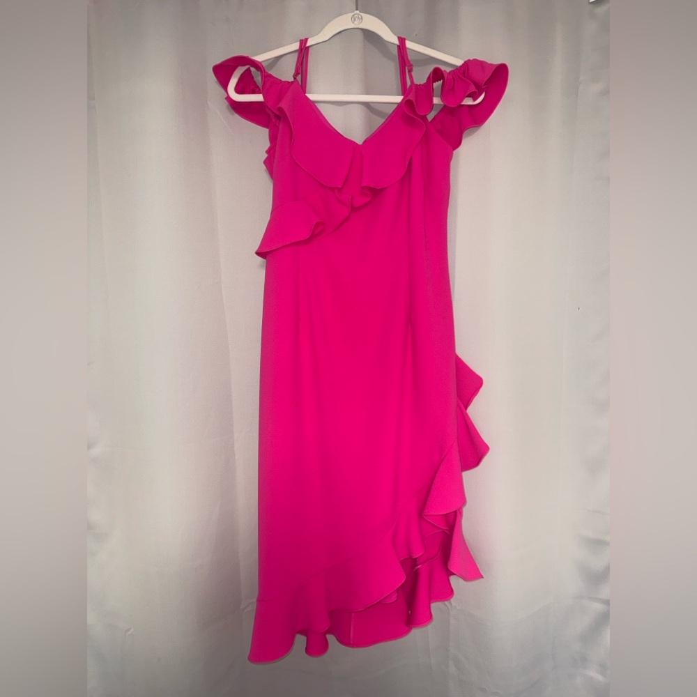 Gianni Bini Vibrant Pink Asymmetrical Dress